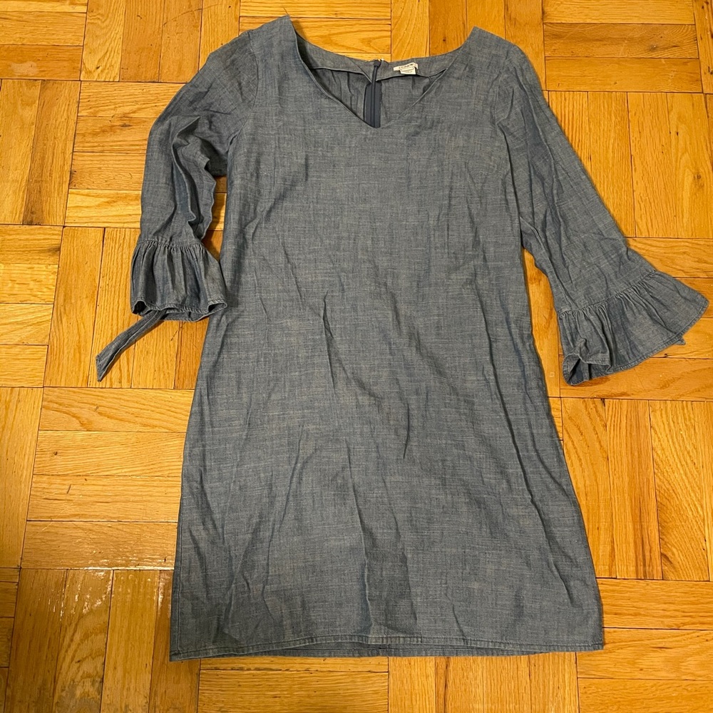 J. Crew Long Sleeve Dress - Denim Blue